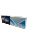 Canadian Ultra Light King Size cigarettes, 20-count pack. Blue and white Canadian packaging with maple leaf design and '100% Natural'.