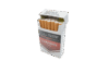 Open Canadian Full King Size cigarette pack. White with red/grey accents, showing cigarettes and health warnings.